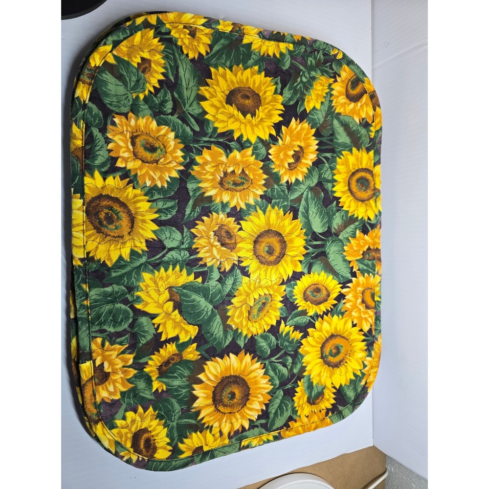 Set of 5 Quilted Sunflower Placemats Table Runner Kitchen Dining Decor (AE)